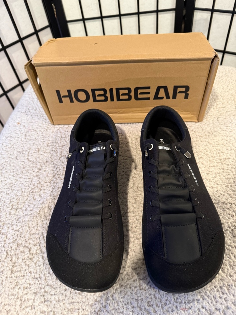 HOBIBEAR Barefoot Minimalist Sneakers Black Size 44 / US 10 NWT